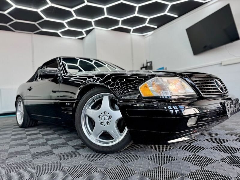 Schwarz Gebraucht 1998 Mercedes SL600 AMG Cabrio | 26.999 € - Bild 1/4