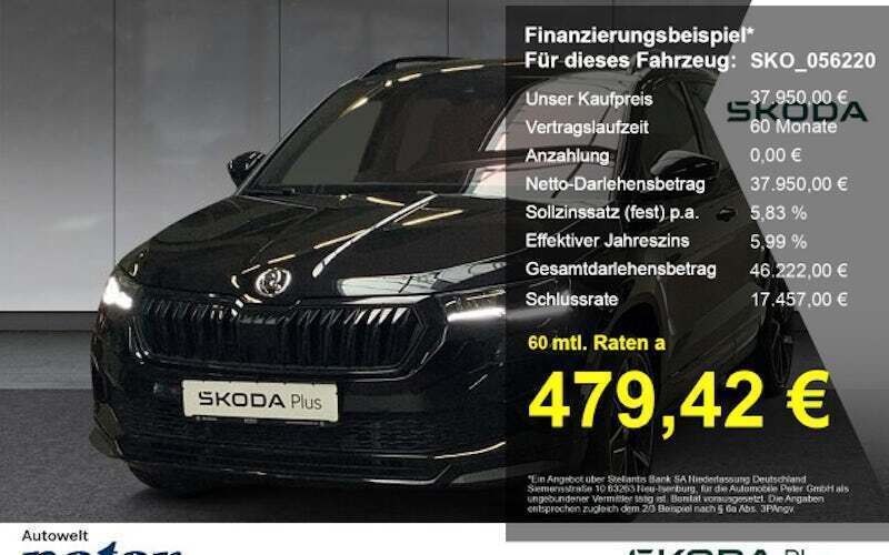 Schwarz Gebraucht 2024 Skoda Karoq SportLine SUV | 37.950 € (Teuer) - Bild 1/4