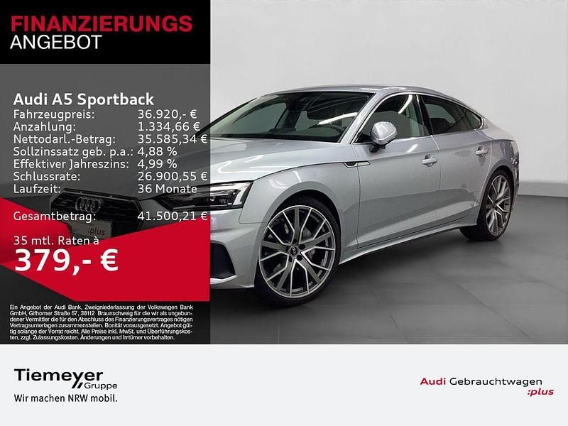 Gebraucht Audi A5 Sportback Basis 204 PS (150 kW) 2024 Florettsilber metallic Kleinwagen