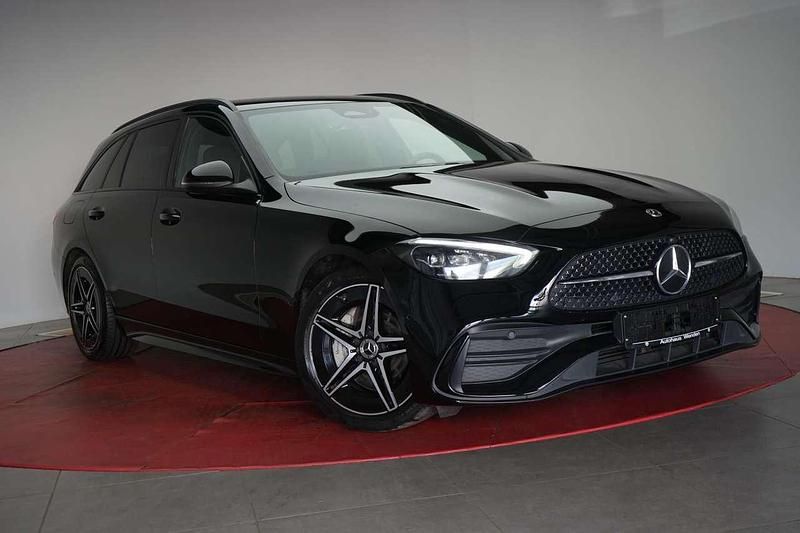 Schwarz Gebraucht 2022 Mercedes C300 AMG line Kombi | 27.490 € (Guter Preis) - Bild 1/4