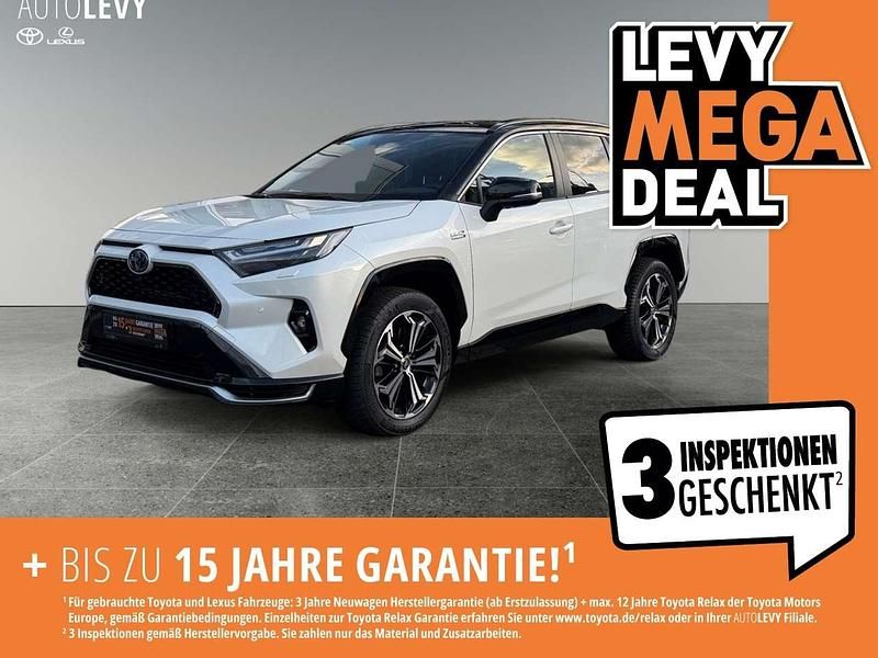 Platinumweiß perleffekt/ dach schwarz Gebraucht 2024 Toyota RAV4 Hybrid Style SUV | 42.890 € (Guter Preis) - Bild 1/4