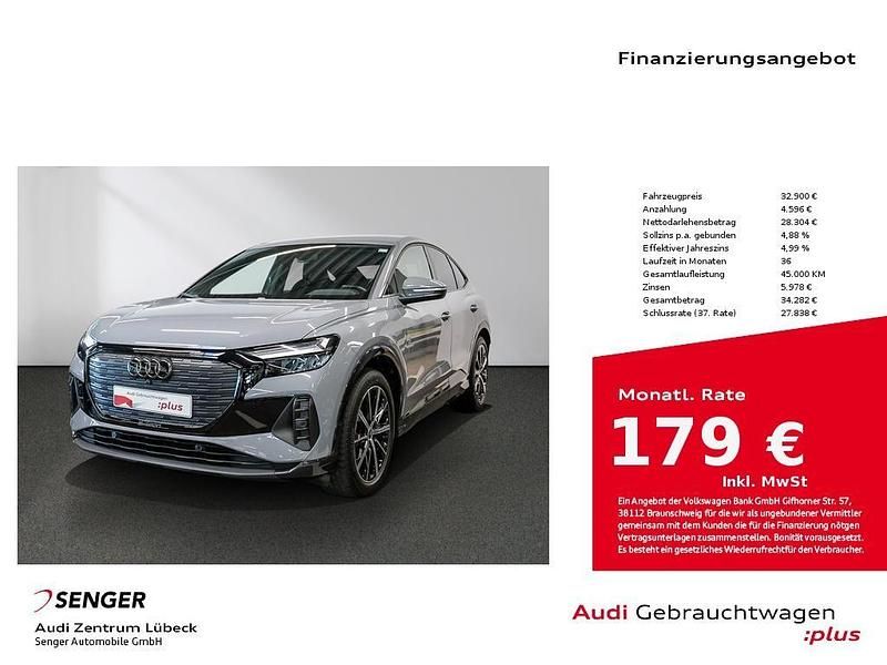 Kieselgrau Gebraucht 2023 Audi Q4 Sportback e-tron Sport SUV | 32.900 € (Guter Preis) - Bild 1/4
