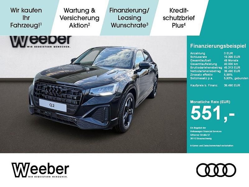Gebraucht Audi Q2 S-Line 150 PS (110 kW) 2025 Schwarz SUV