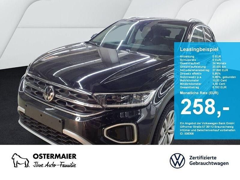 Deep black perleffekt Gebraucht 2024 VW T-Roc Style SUV | 27.690 € (Guter Preis) - Bild 1/4