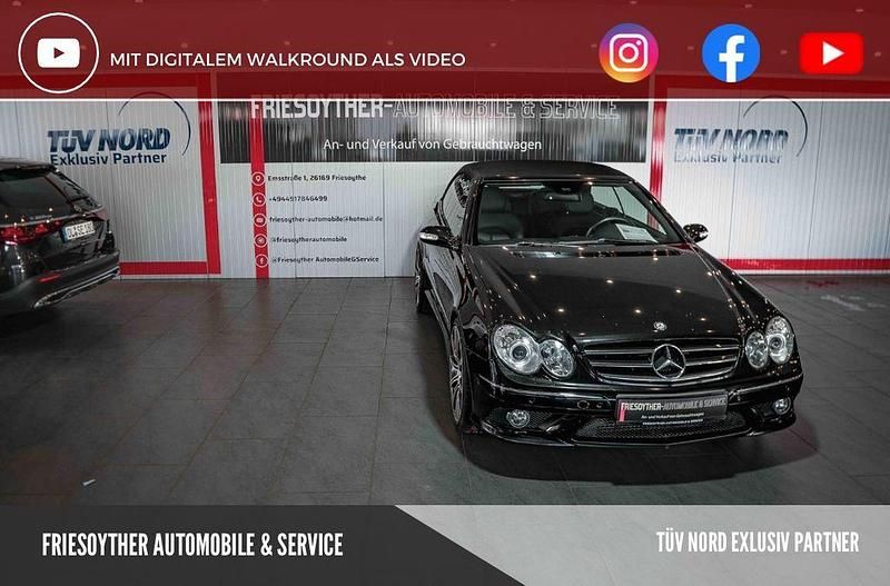 Schwarz Gebraucht 2007 Mercedes CLK200 Sport Edition Cabrio | 14.990 € - Bild 1/4