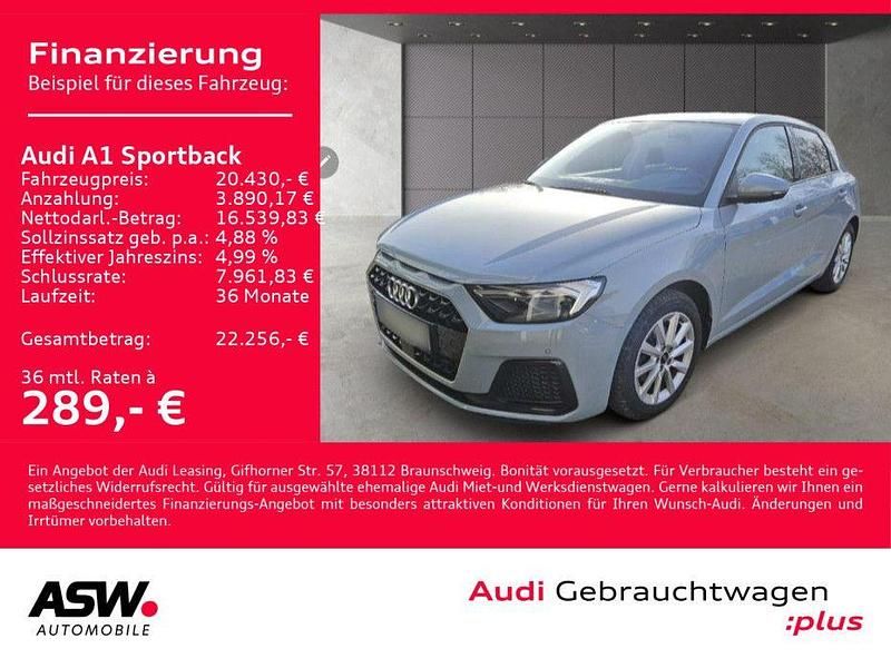 Gebraucht Audi A1 Sportback Advanced Plus 110 PS (80 kW) 2022 Pfeilgrau perleffekt Kleinwagen