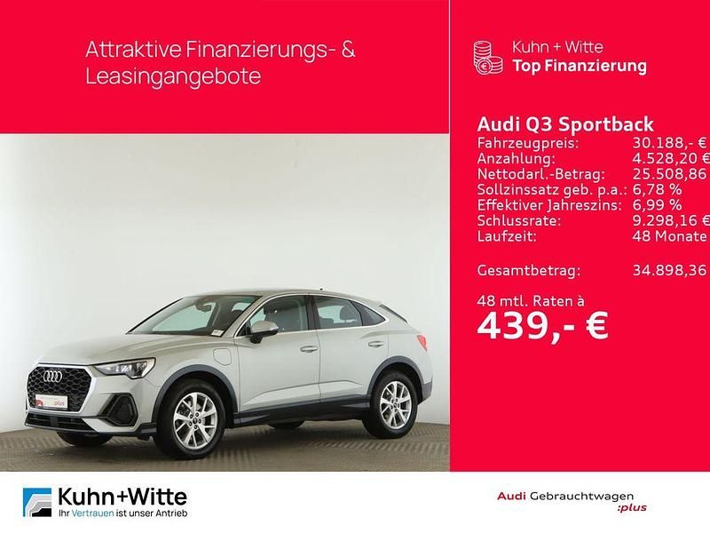 Silber Gebraucht 2022 Audi Q3 Sportback Sport SUV | 30.188 € (Fairer Preis) - Bild 1/3