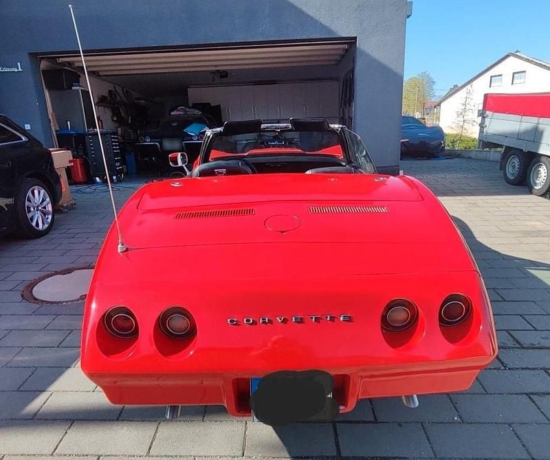Second-hand Corvette C3 198 CP (145 kW) 1974 Roșu Cabrio