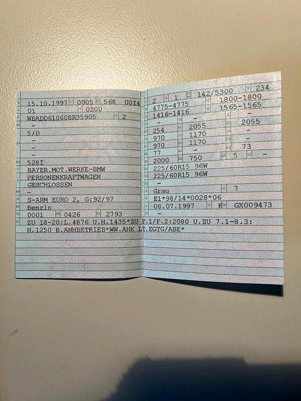 Gebraucht BMW 528 193 PS (141 kW) 1997 Limousine