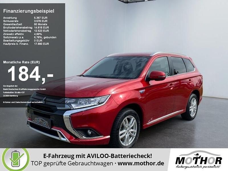 Dynamik rot Gebraucht 2020 Mitsubishi Outlander P-HEV Basis SUV | 17.773 € (Fairer Preis) - Bild 1/4