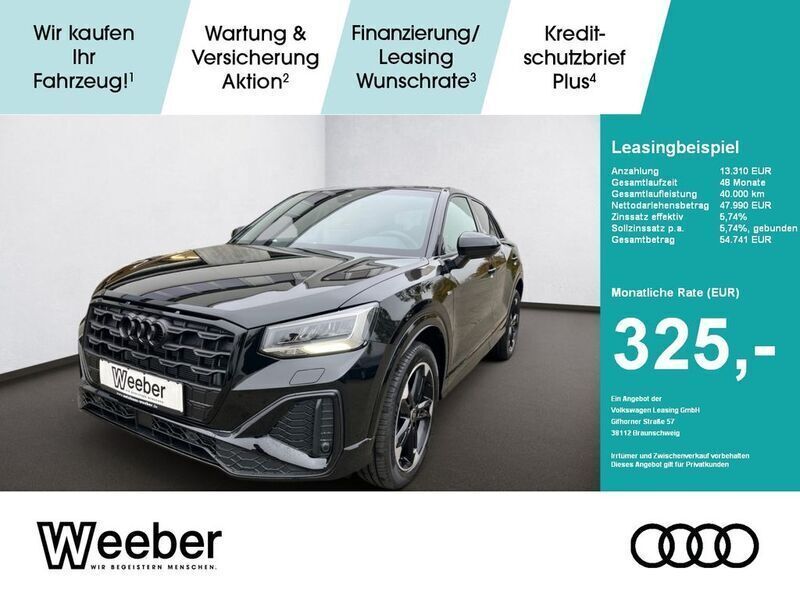 Schwarz Neu 2024 Audi Q2 S-Line SUV | 47.590 € (Teuer) - Bild 1/4