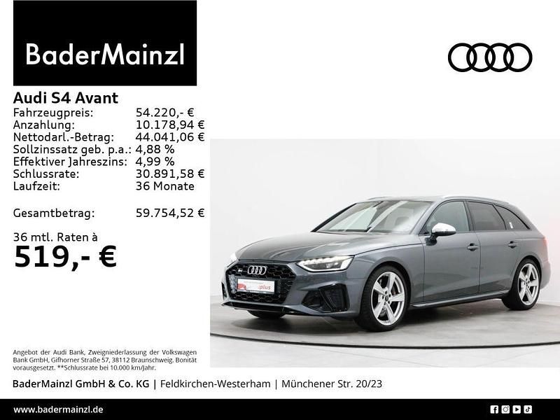 Daytonagrau perleffekt Gebraucht 2023 Audi S4 Sport Kombi | 54.220 € (Fairer Preis) - Bild 1/3