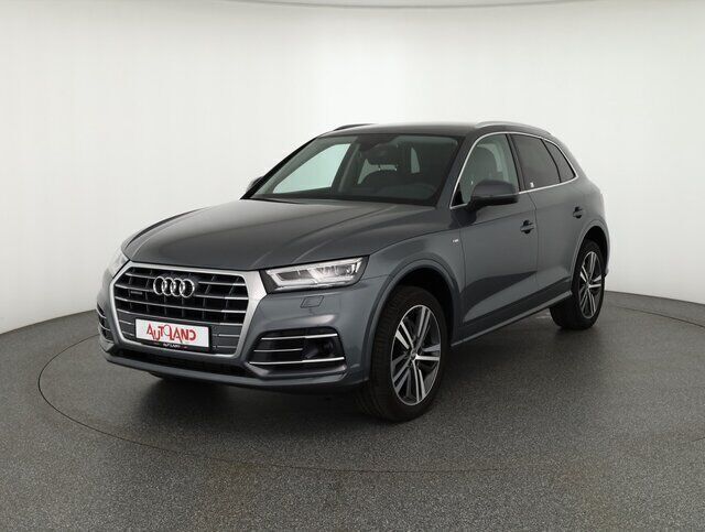 Monsungrau metallic (metallic) Gebraucht 2018 Audi Q5 S-Line SUV | 30.950 € (Fairer Preis) - Bild 1/4