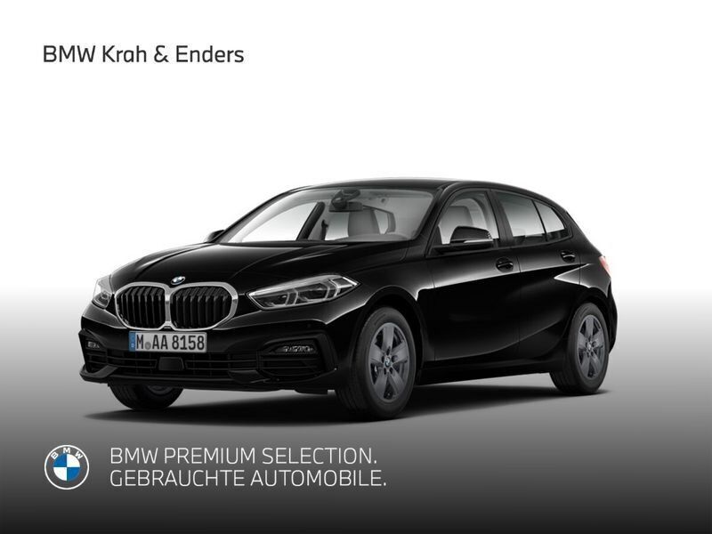 Schwarz Gebraucht 2022 BMW 118 Advantage Kleinwagen | 22.858 € (Fairer Preis) - Bild 1/4