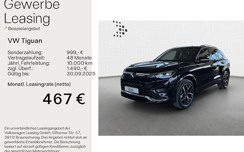 Schwarz Neu 2025 VW Tiguan R-line SUV | 62.990 € (Teuer) - Bild 1/4