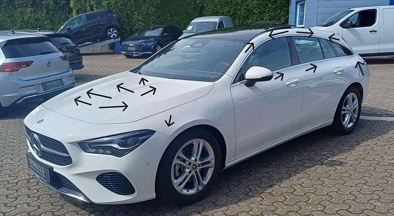 Weiß Gebraucht 2024 Mercedes CLA180 Shooting Brake Progressive Kombi | 26.980 € (Superpreis) - Bild 1/4