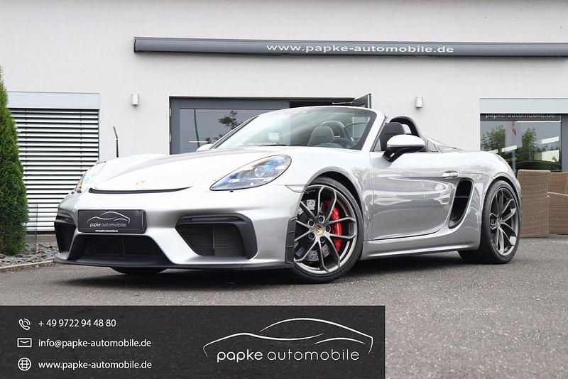 Silber Gebraucht 2020 Porsche 718 Spyder Cabrio | 93.895 € - Bild 1/4