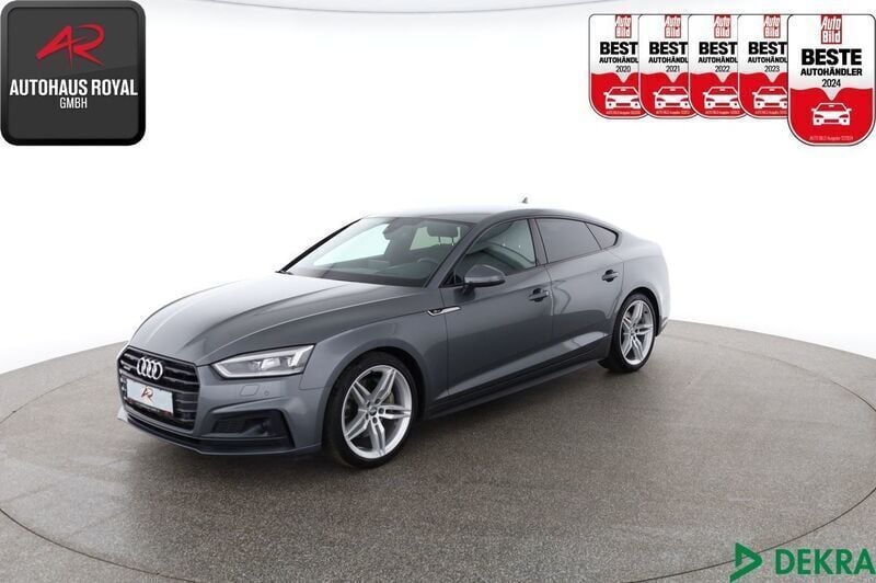 Grau Gebraucht 2018 Audi A5 Sportback S-Line Limousine | 26.880 € (Fairer Preis) - Bild 1/4