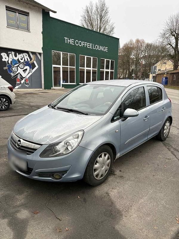 Blau Gebraucht 2008 Opel Corsa Limousine | 1.299 € (Superpreis) - Bild 1/4