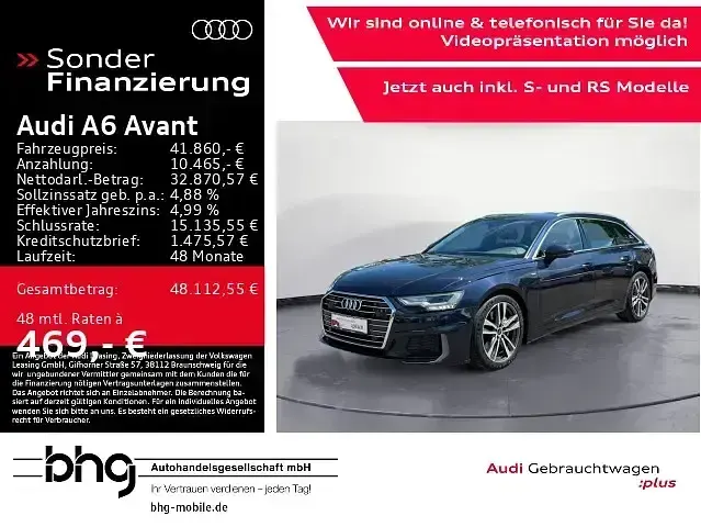 Gebraucht Audi A6 S-Line 286 PS (210 kW) 2023 Blau Kombi