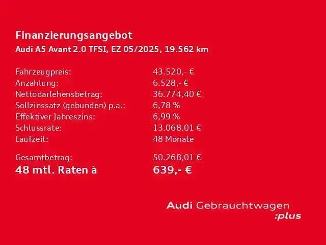 Używany Audi A5 Ambiente 204 KM (150 kW) 2025 Czarny Kombi