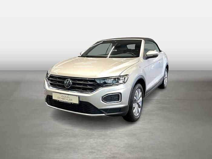 Ivory silver Gebraucht 2021 VW T-Roc Cabriolet Style Cabrio | 20.820 € (Superpreis) - Bild 1/4