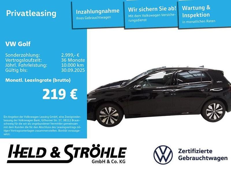 Grenadillschwarz metallic Gebraucht 2025 VW Golf VIII Goal Limousine | 28.970 € (Superpreis) - Bild 1/3