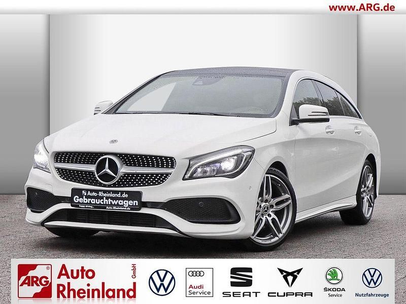 Calcitweiss/zirrusweiss Gebraucht 2017 Mercedes CLA180 Shooting Brake AMG line Kombi | 18.949 € (Etwas zu teuer) - Bild 1/4