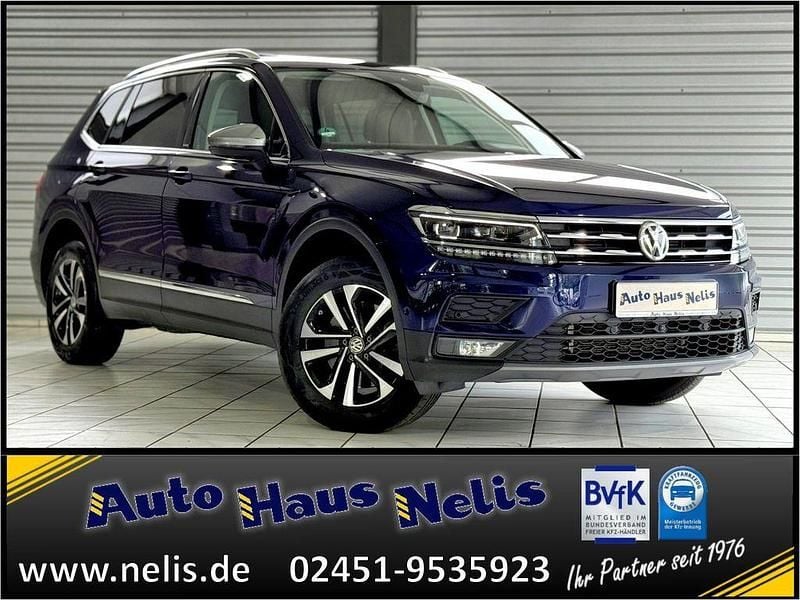 Atlantikblaumet. Gebraucht 2021 VW Tiguan Allspace United SUV | 31.780 € (Guter Preis) - Bild 1/4