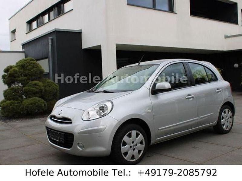 Silber Gebraucht 2011 Nissan Micra Acenta Kleinwagen | 6.950 € (Fairer Preis) - Bild 1/4