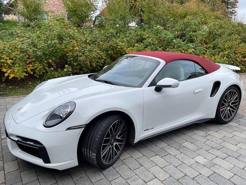 Weiß Gebraucht 2021 Porsche 911 Turbo Cabriolet Cabrio | 189.992 € (Guter Preis) - Bild 1/4