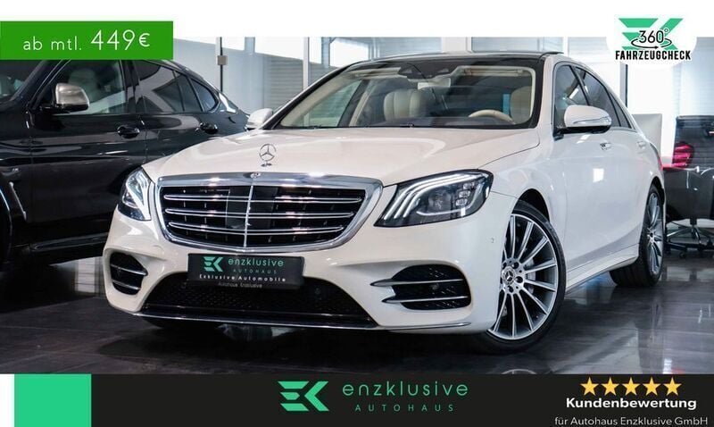 Diamantweiss metalliclack Gebraucht 2020 Mercedes S400 AMG Limousine | 67.890 € (Etwas zu teuer) - Bild 1/4