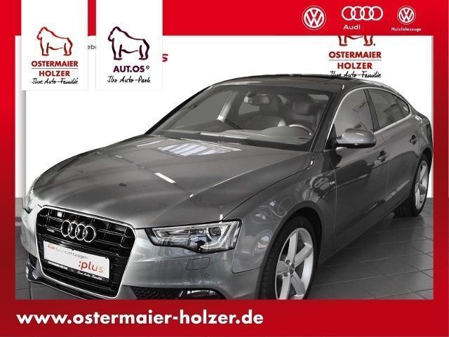 Grau metallic Gebraucht 2013 Audi A5 Sportback S-Line Kleinwagen | 28.760 € - Bild 1/4