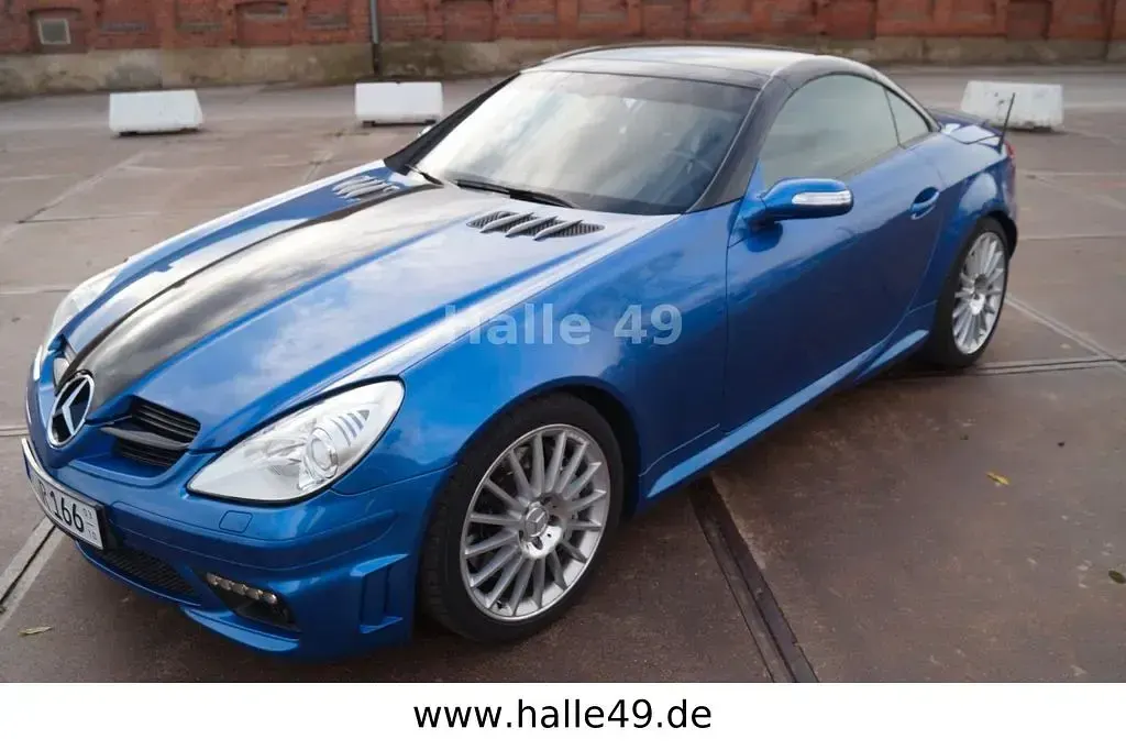 Gebraucht Mercedes SLK55 AMG AMG 360 PS (264 kW) 2007 Blau Cabrio