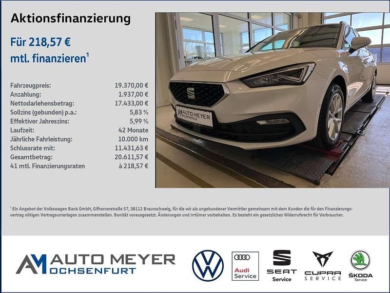 Usata Seat Leon Style 150 CV (110 kW) 2022 Bianco Station wagon