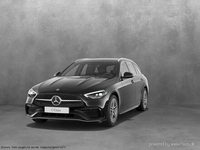 Gebraucht Mercedes C220 AMG line 200 PS (147 kW) 2024 Unilack schwarz uni Kombi