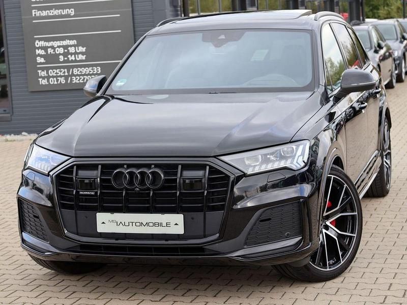 Schwarz Gebraucht 2021 Audi Q7 S-Line SUV | 58.950 € (Teuer) - Bild 1/4