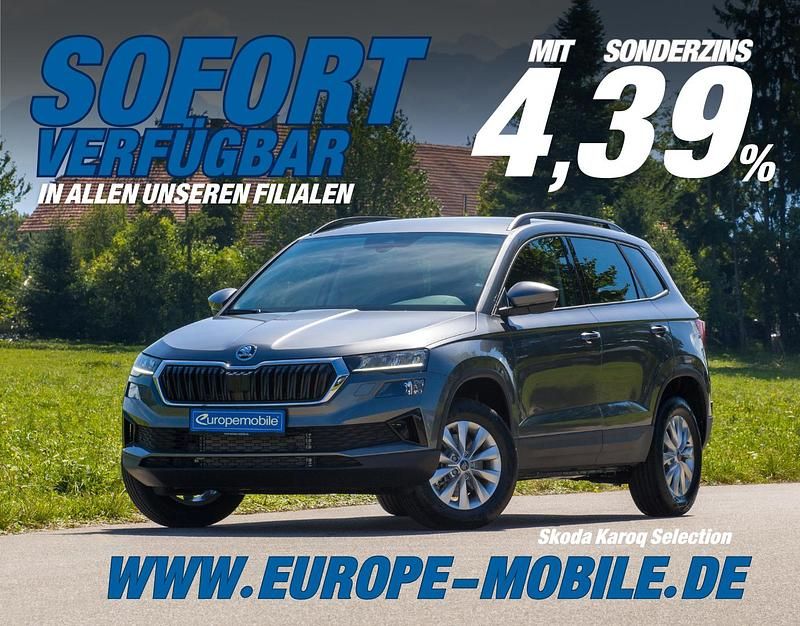 Graphitegrau metallic/grau Neu 2025 Skoda Karoq Selection SUV | 31.850 € (Superpreis) - Bild 1/4