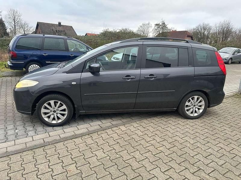 Gebraucht Mazda 5 Exclusive 116 PS (85 kW) 2006 Papuagrau metallic Van / Kleinbus