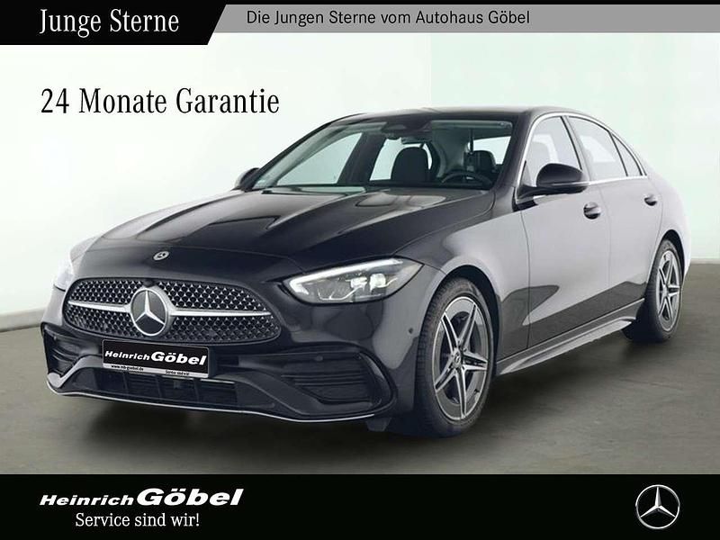 Obsidianschwarz Gebraucht 2024 Mercedes C300 AMG Limousine | 49.900 € (Teuer) - Bild 1/4