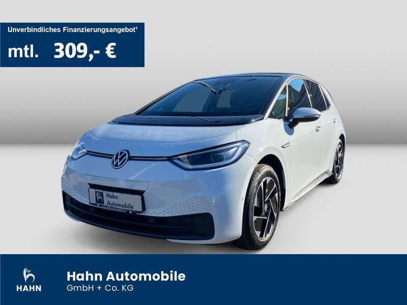 Gletscherweiß metallic (metallic) Gebraucht 2022 VW ID.3 Pro Kleinwagen | 24.860 € (Etwas zu teuer) - Bild 1/3