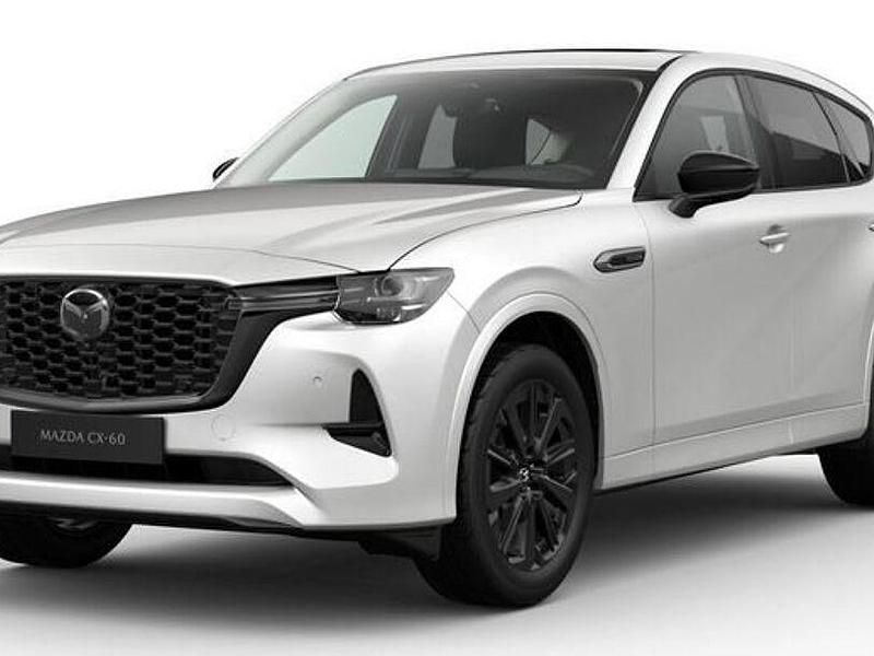 Rhodium white metallic Gebraucht 2023 Mazda CX-60 Homura-Line SUV | 43.950 € (Fairer Preis) - Bild 1/4