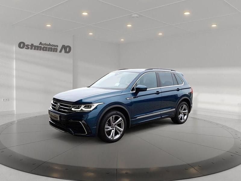 Blau Gebraucht 2021 VW Tiguan R-line SUV | 34.950 € (Fairer Preis) - Bild 1/4