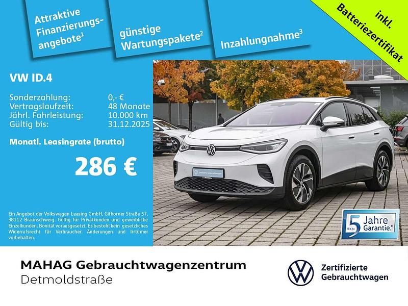 Gletscherweiß metallic Gebraucht 2025 VW ID.4 Pure SUV | 32.385 € (Fairer Preis) - Bild 1/1
