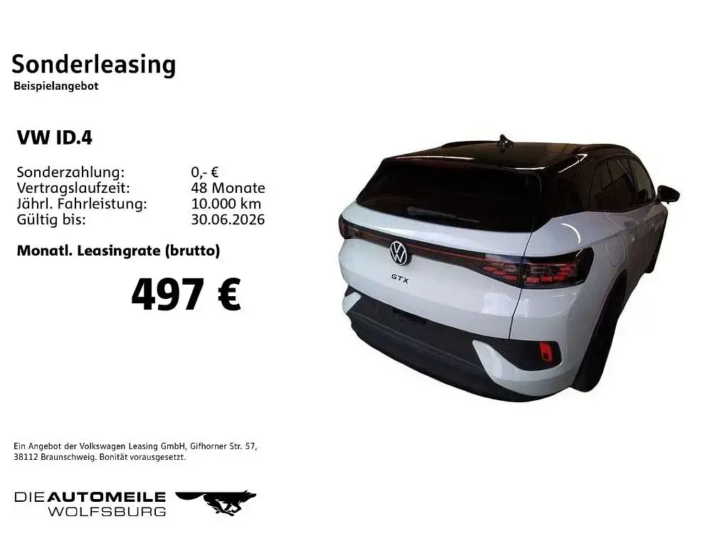 Gebraucht VW ID.4 GTX 250 kW (340 PS) 2025 Gletscherweiß metallic SUV