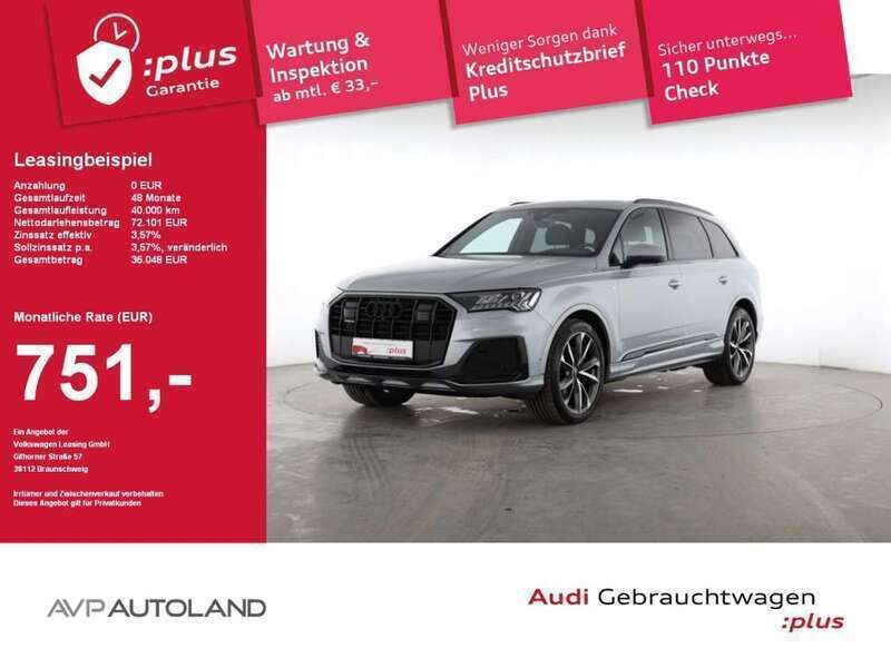 Satellitsilber Gebraucht 2024 Audi Q7 S-Line SUV | 72.101 € (Superpreis) - Bild 1/4