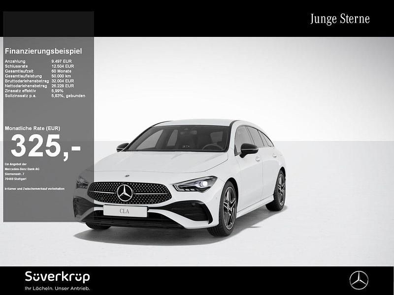 Weiß unilack polarweiß Gebraucht 2024 Mercedes CLA250e Shooting Brake AMG Kombi | 35.725 € (Fairer Preis) - Bild 1/2
