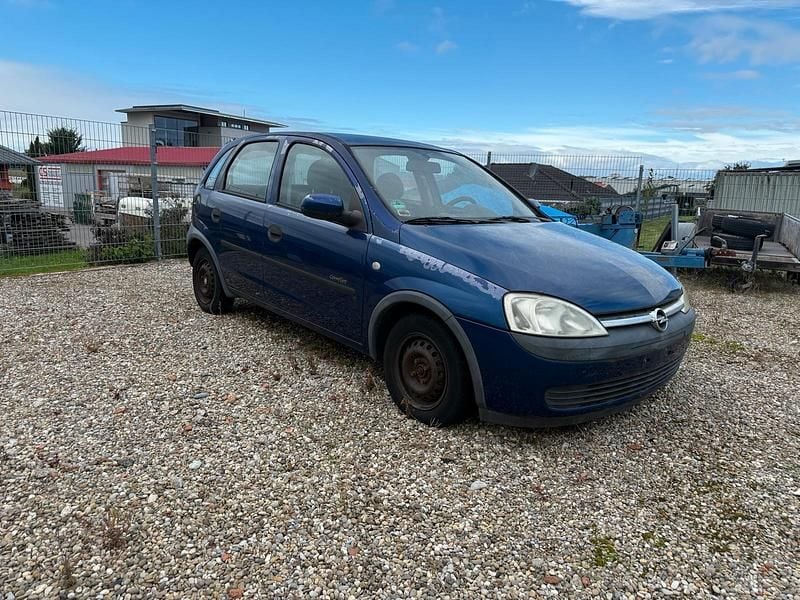 Blau Gebraucht 2003 Opel Corsa Kleinwagen | 299 € (Superpreis) - Bild 1/4