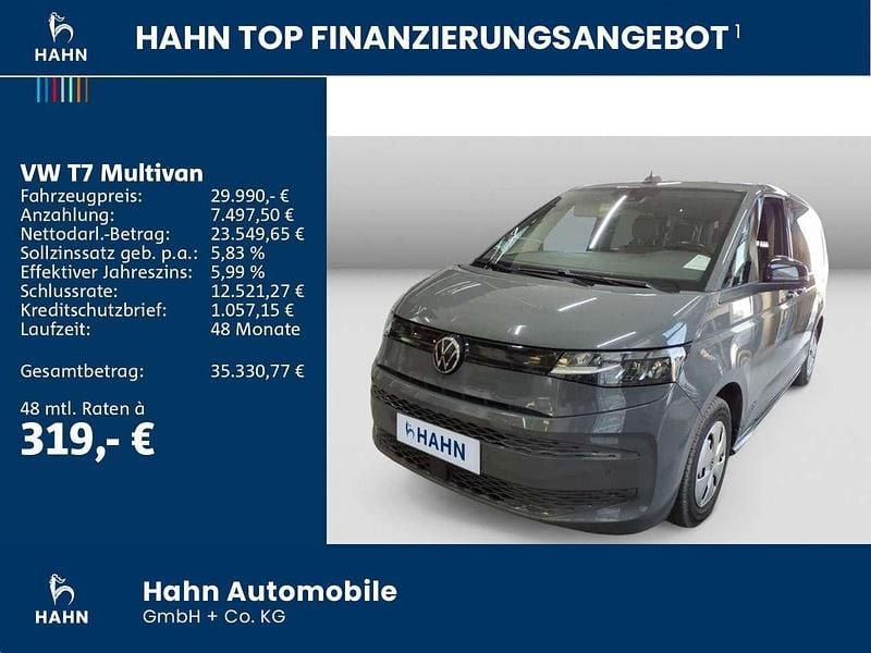 Second-hand VW Multivan Basis 150 CP (110 kW) 2023 Gri Monovolum