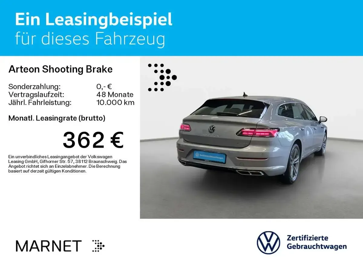Gebraucht VW Arteon R-line 218 PS (160 kW) 2022 Pyritsilber metallic Kombi
